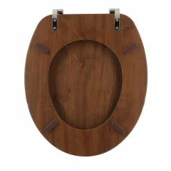Abattant WC 18 pouces imitation Bois Marron