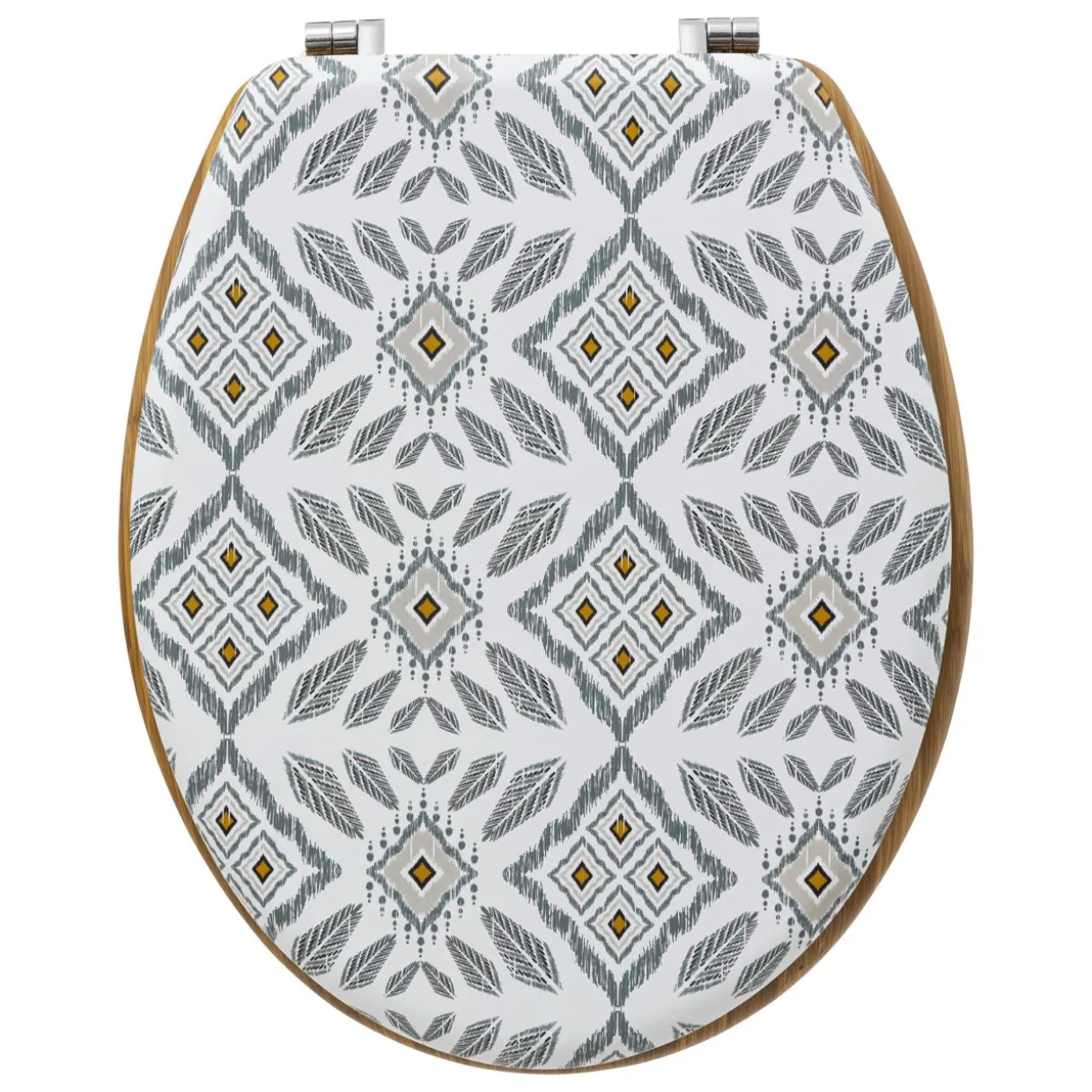 Abattant WC bois (36 x 42,5 cm) Hapache Multicolore