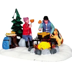 Accessoire Lemax lumineux (H8 cm) Feu de camp et fondue