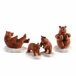 Animaux Lemax Famille d'ours