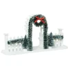 Arche et clôture lumineuse à piles (H11 cm) pour aménager un village