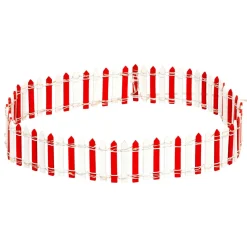 Barrière en bois lumineuse (H9 cm) pour village