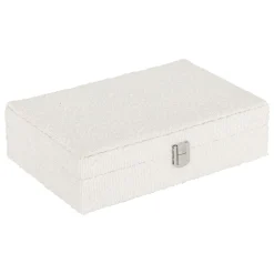 Boite à bijoux bouclette (28 x 19 cm) Loe Blanche