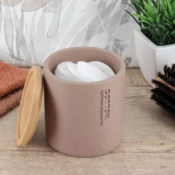 Boite à coton Purebamboo Cappuccino