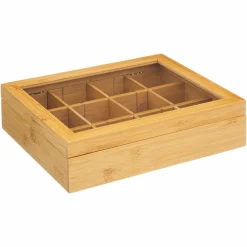 Boite de 12 compartiments amovibles (23 x 28 cm) Bambou Siao