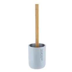 Brosse WC polyrésine Purebamboo Bleu clair