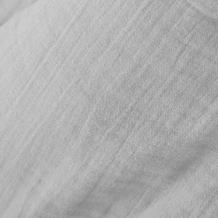 Cache-sommier Gaze de coton (140 x 190 cm) Gaïa Gris nuage