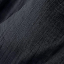 Cache-sommier Gaze de coton (160 x 200 cm) Gaïa Bleu nuit