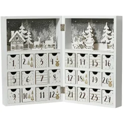 Calendrier de l'Avent à remplir (H30 cm) Scandinavie Blanc