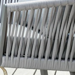 Canapé de jardin en aluminium 2 places Amalfi Gris anthracite