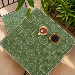 Chaise bistrot pliable en mosaïque Aveiro Vert olive