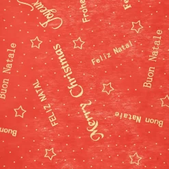 Chemin de table Noël (500 x 28 cm) Message Rouge et or