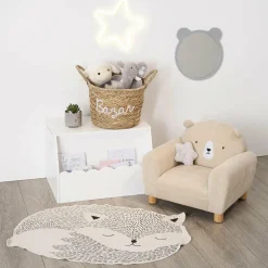 Coffre enfant bois (H38 cm) Evan Blanc