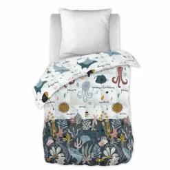 Couette imprimée enfant (140 x 200 cm) Octopia Multicolore