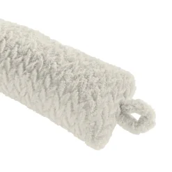 Coussin bas de porte flanelle (80 x 10 cm) Flanela Ecru
