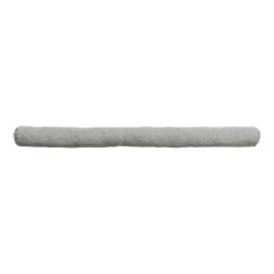 Coussin bas de porte simple effet lin (80 cm) Alfred Gris