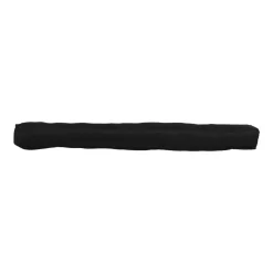 Coussin bas de porte simple velours côtelé (80 cm) Edouard Noir