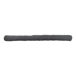 Coussin bas de porte simple effet velours côtelé (80 cm) Ernest Gris