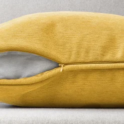 Coussin carré (50 x 50 cm) Minuit Jaune ocre