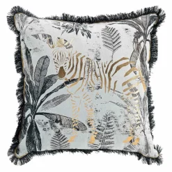 Coussin carré (45 x 45 cm) Zebrion Noir