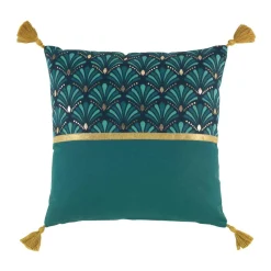 Coussin carré coton (40 x 40 cm) Artchic Bleu