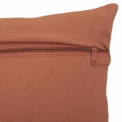 Coussin carré coton (38 x 38 cm) Otto Terracotta