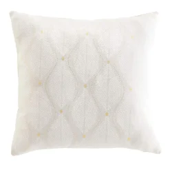 Coussin carré coton (45 x 45 cm) Maho Blanc
