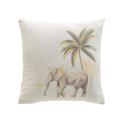 Coussin carré coton (45 x 45 cm) Willo Ecru