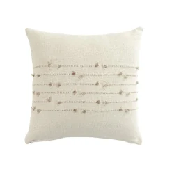 Coussin carré coton (40 x 40 cm) Golden sunset Blanc