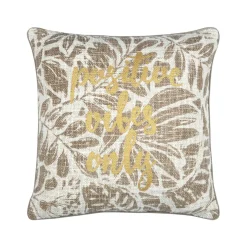 Coussin carré coton (40 x 40 cm) Hemera Taupe