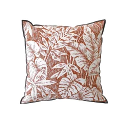 Coussin carré coton (40 x 40 cm) Bundi Terracotta