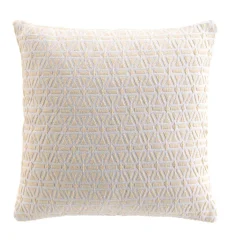 Coussin carré coton (45 x 45 cm) Milano Ecru