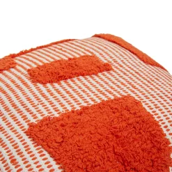 Coussin carré coton (50 x 50 cm) Poppy Orange