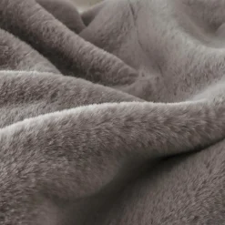Coussin carré fausse fourrure (45 x 45 cm) Finn Taupe