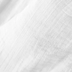 Coussin carré gaze de coton (40 x 40 cm) Gaïa Blanc chantilly