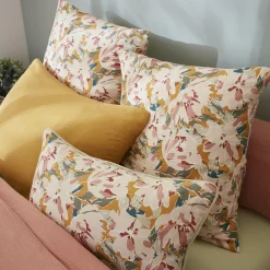 Coussin carré gaze de coton (45 x 45 cm) April Multicolore