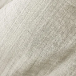 Coussin carré gaze de coton (40 x 40 cm) Gaïa Beige pampa