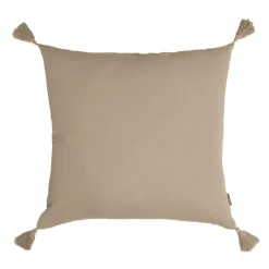 Coussin carré gaze de coton (40 x 40 cm) Gaïa Ficelle
