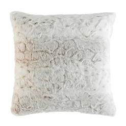 Coussin carré imitation fourrure (45 x 45 cm) Alaska Ecru
