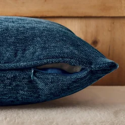 Coussin carré tissé (45 x 45 cm) Magnus Bleu nuit