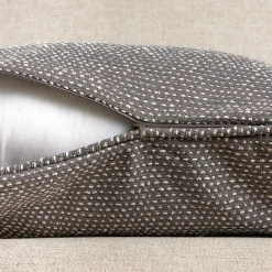 Coussin carré tissé (50 x 50 cm) Oscar Gris anthracite