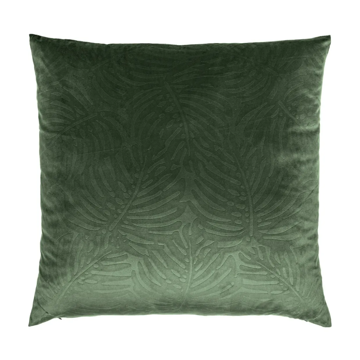 Coussin carré velours (60 x 60 cm) Fern Vert romarin