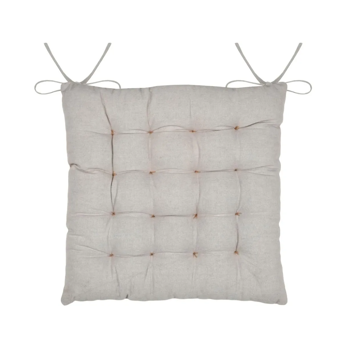 Coussin de chaise carré coton (40 x 40 cm) Ornon Taupe