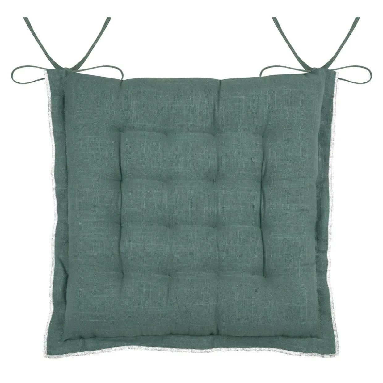 Coussin de chaise carré coton (38 x 38 cm) Helios Vert