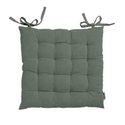 Coussin de chaise carré coton (40 x 40 cm) Pixel Vert kaki