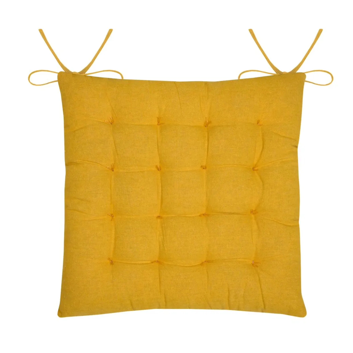 Coussin de chaise carrée coton (38x38 cm) Emmy Multicolore