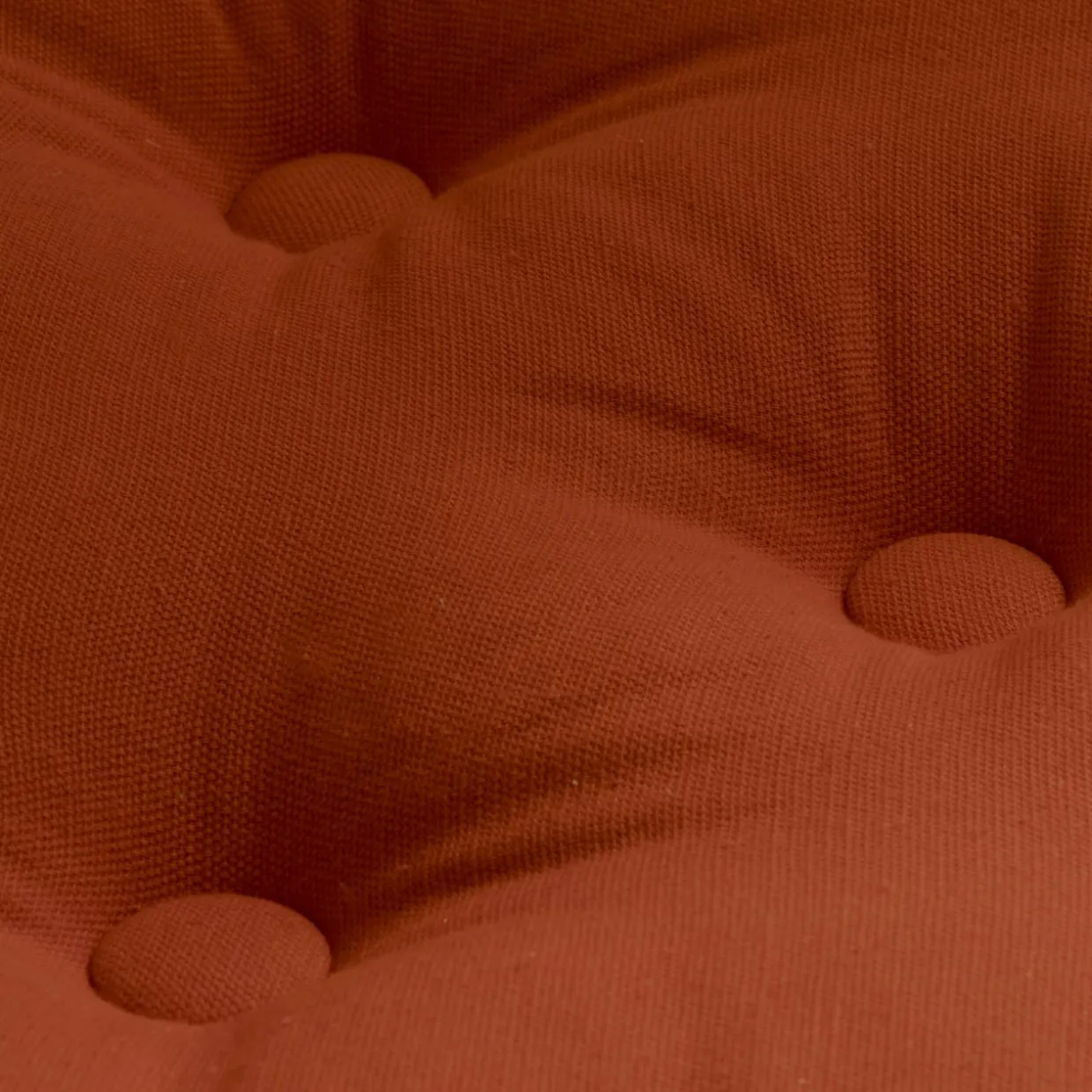 Coussin de sol coton (50 x 50 cm) Pixel Terracotta