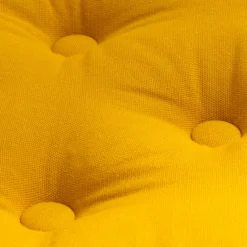 Coussin de sol coton (40 x 40 cm) Pixel Jaune moutarde