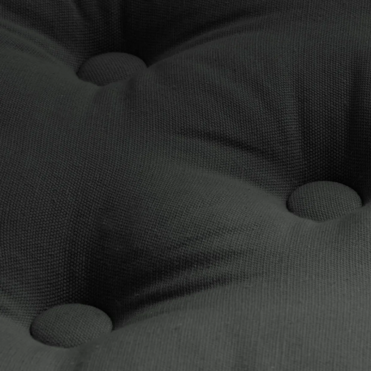Coussin de sol coton (50 x 50 cm) Pixel Gris anthracite