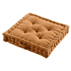 Coussin de sol coton (60 x 60 cm) Pixel Camel
